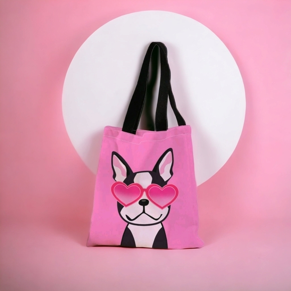 NEW! French Bulldog  graphic tote BTQ - Picture 1 of 10